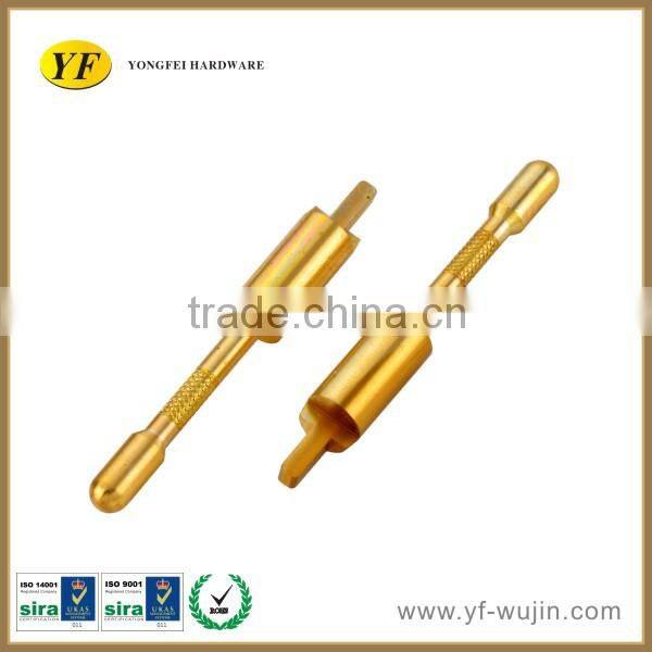 Precision Electronic Parts CNC Machining Steel Brass Plug Pins Electrical Plug
