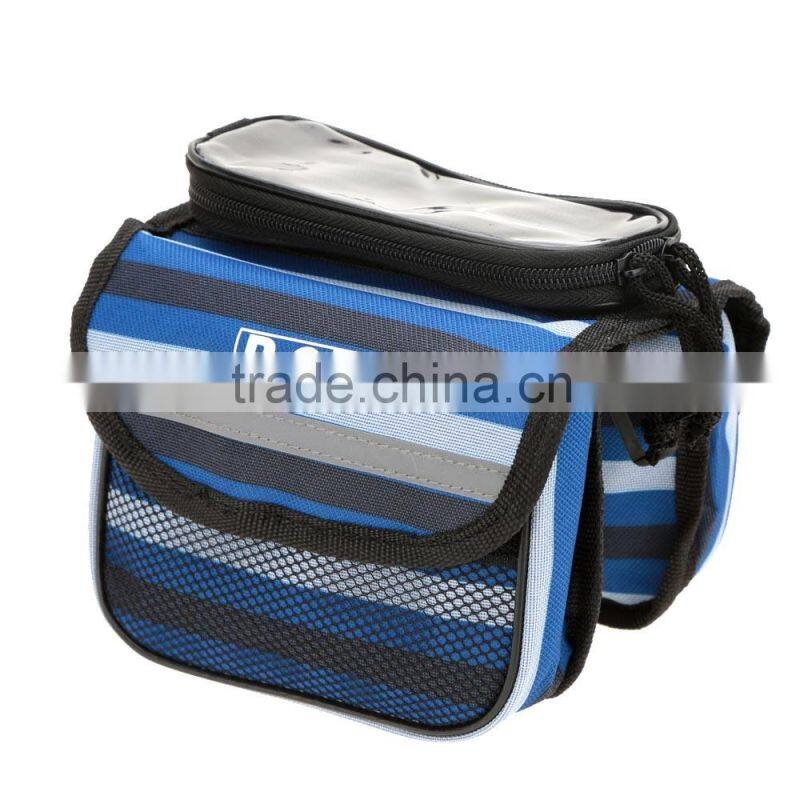 Outdoor Mountain Road Bike Bag Bicycle Front Tube Bag Cycling Phone Touch Screen Pouch Pannier Bike Bags Bicycle Accessories