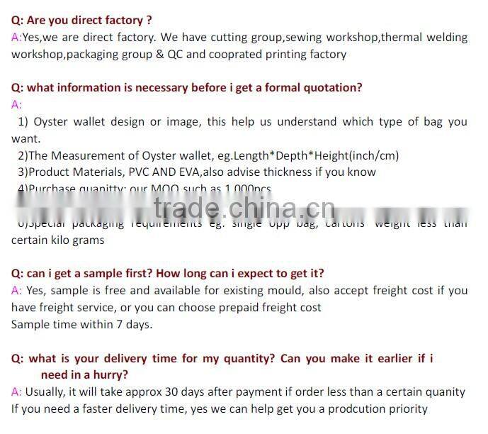 2016 customized high quality pvc toiletry bag for men