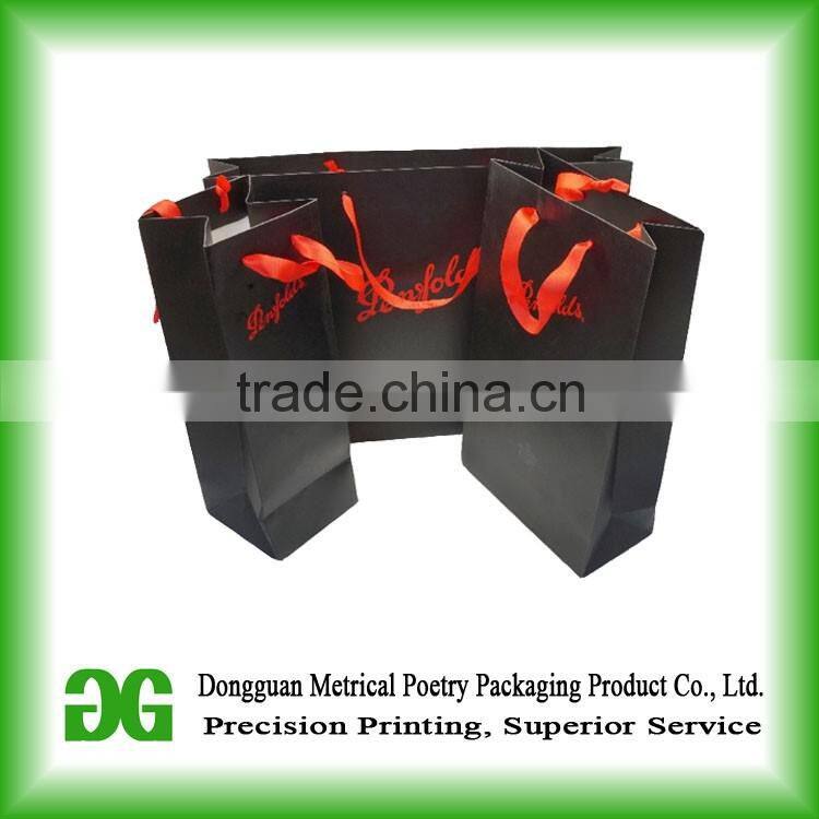 Boutique product OEM price portable custom shopping cheap kraft paper bag