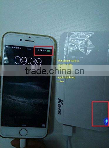 Cheap Wholesale Price portable power bank promotional power bank 4000mAh with cable