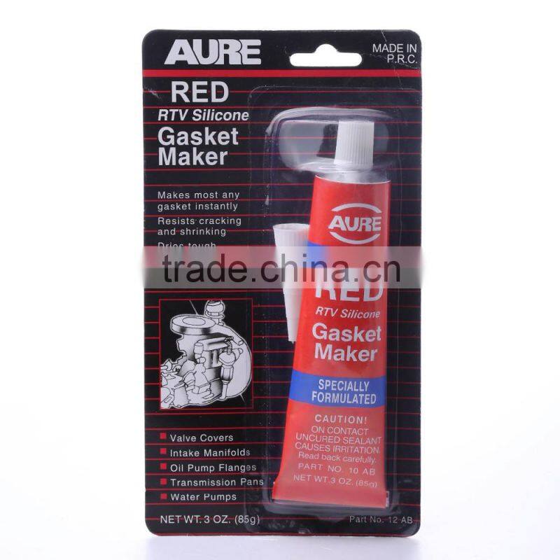 Jinyu OEM ODM welcome Engine Gasket Usage oil resistance 85g RTV red silicone gasket maker