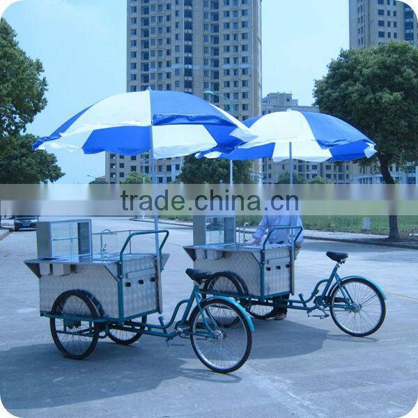 2013 Hot Selling Stainless Steel Hot Dog Sales Cart Bike Trailer in Street XR-HD110 B