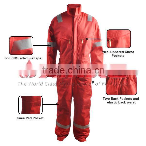 breathable aramid coverall workwear for firefighter