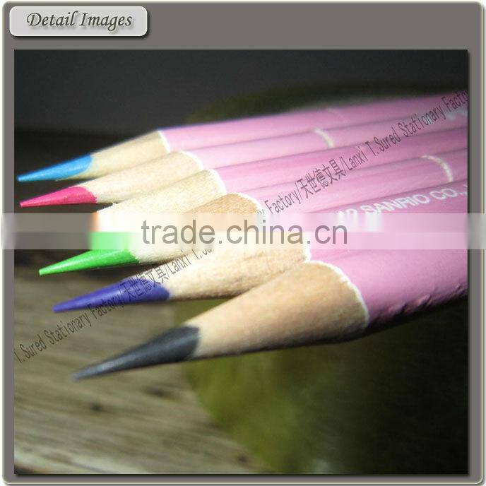 Custom Round Wooden Colored Pencil Bulk