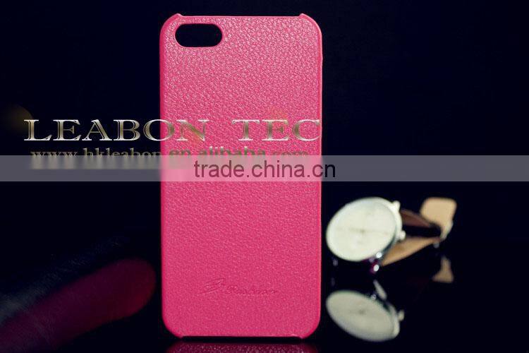 genuine leather phone case, ultra slim hard back case for iphone 5 5s, factory price