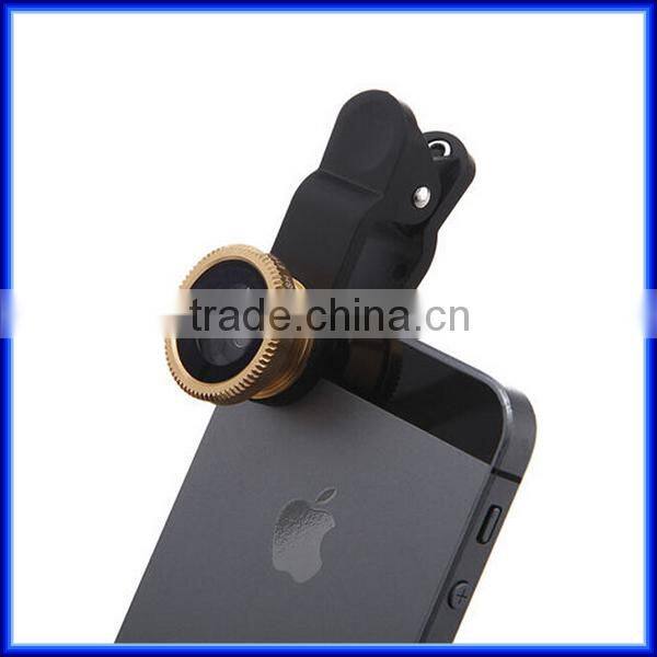 Top product Universal Clip Lens Mobile Phone lens 3 in 1 Lens 180 Degree Fish Eye