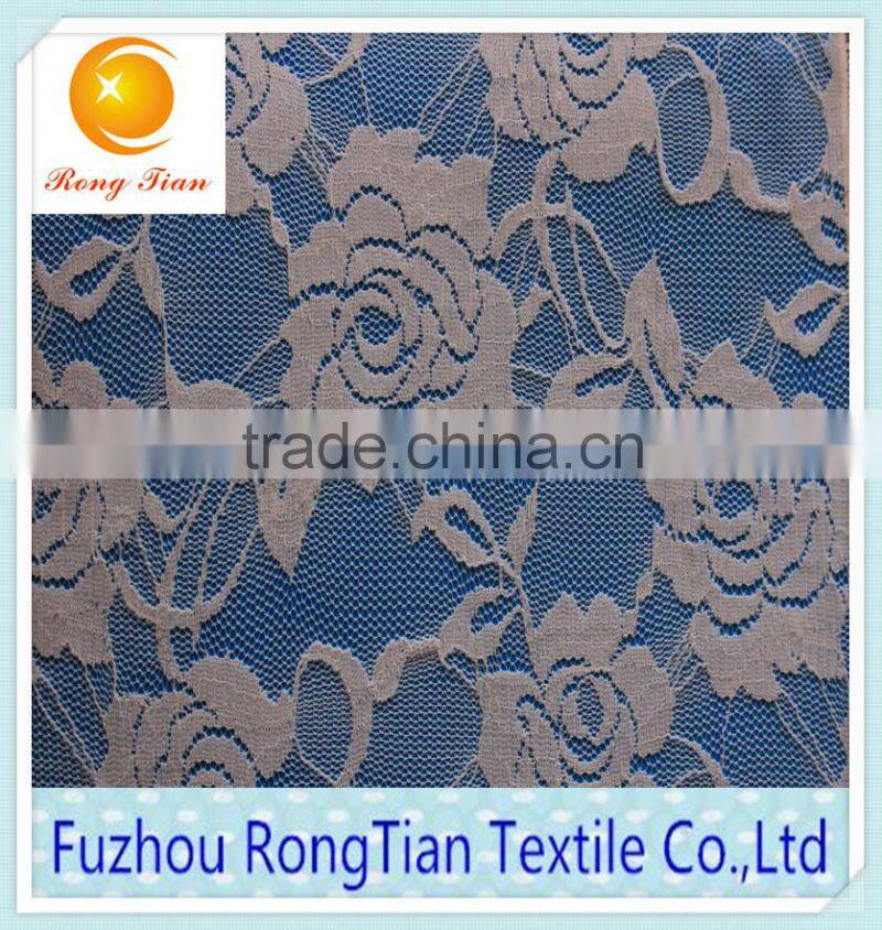 The French white fashion rose bud silk fabric used in swimsuits