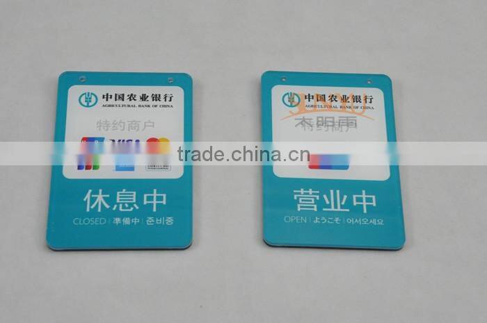 Custom Dimension Unionpay Bank Acrylic Signs