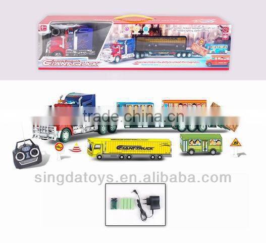 New arrive ! 4 Channel with light and recharge battery rc container truck