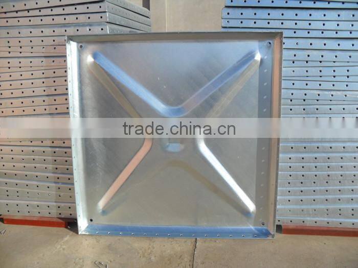 Hot sale pressed galvanized steel water tank/Q235 carton steel water tank