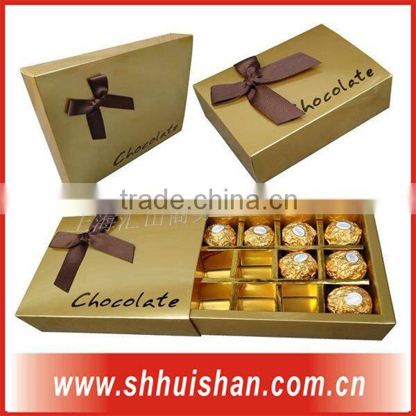 6 case chocolate box on the gift box