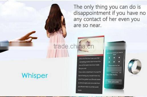 Wholesale Latest Wearable Tech New Gadgets 2015 Smart Timer Ring Compatible to NFC Watch Phones