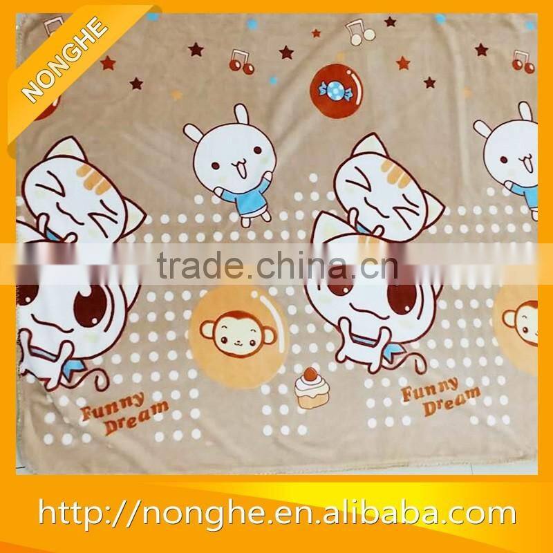 Hot selling!!! Cheap Price animal head plush baby blanket