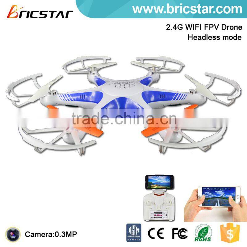2.4G wifi FPV six rotor rc drone helicopter with 1MP camera