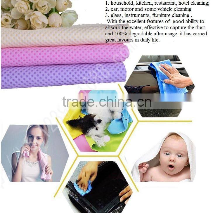 Magic Chamois fabic Clean Cham use for hair cleaning