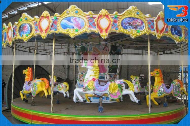 Hot sale amusement rides 24 seats fairground carousel horses for sale