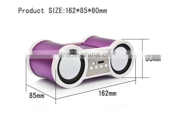 Robot-158uTelescope Card Speaker,USB Music Speaker, Hi-Fi Stereo Portable Fm Radio