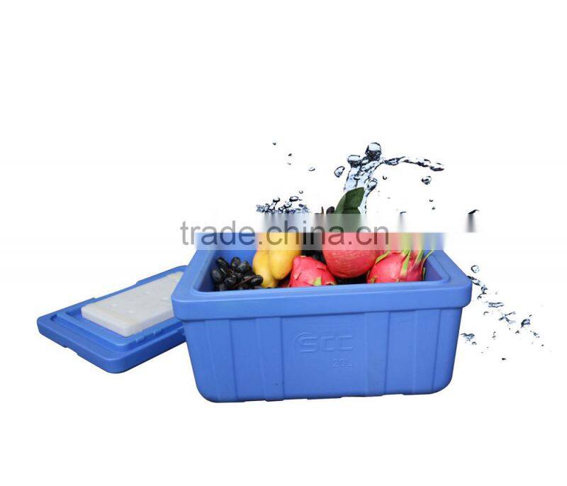20L Plastic portable insulate ice cooler box
