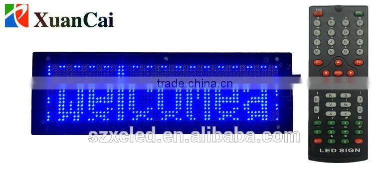 16X64 pixel led high clear SMD scrolling text multi-languages programmable led sign