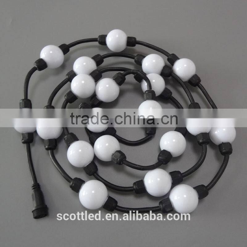 35/50mm milky white shell body 360 angle led ball light color changing led ball light