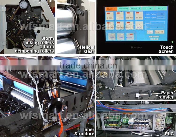 4 color mini offset newspaper printing machine for sale