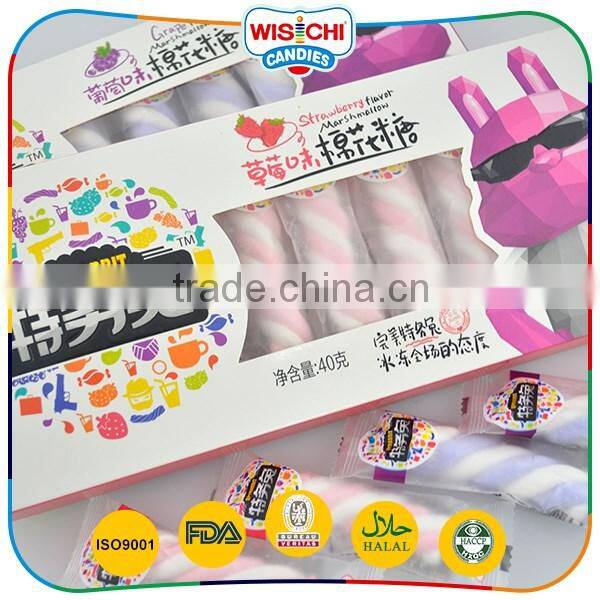 Twist delicious snack candy fruity flavors colored marshmallow