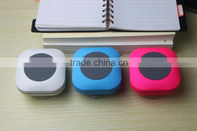 Good Stereo Mic Mobile Bluetooth Waterproof Speaker with Suction Cup 2015