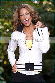 supplex/spandex dry fit womens yoga jacket
