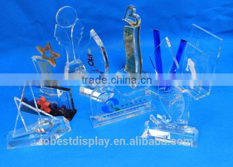 new design acrylic crystal award trophy