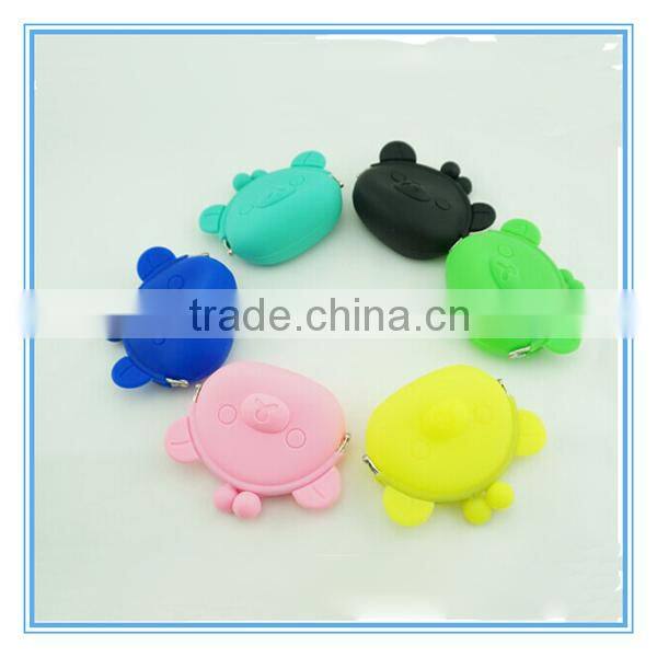 mouse shape silicone coin holder gift pouch
