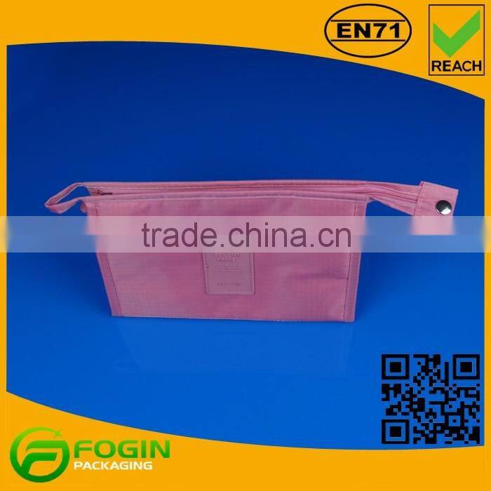 Pink Nice Promotional Makeup Bag Polyester Cosmetic Pouch