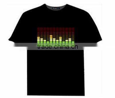 Led flashing light t-shirt/promotional shirt