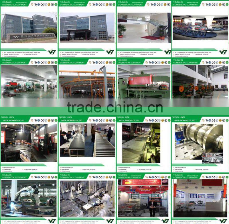 2015 hot sell NSF 150KGS 72x24 inch 5 layer chrome hospital heavy duty wire shelf with wheels (YB-WS019)