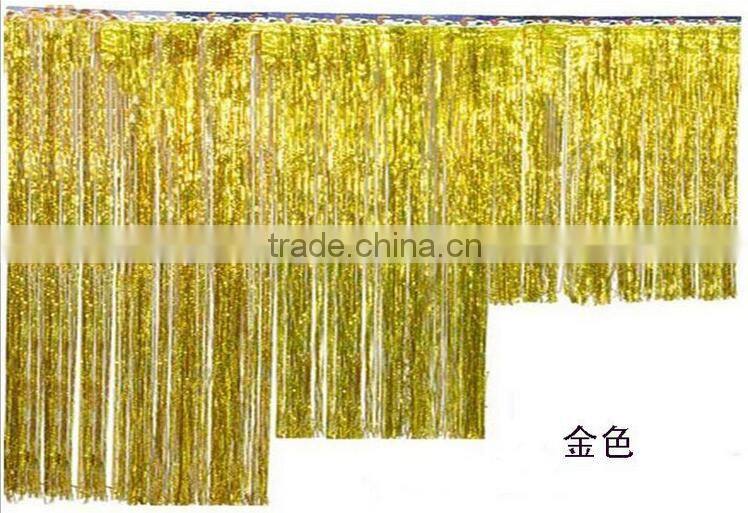 Metallic Gold Door Decoration,Metallic Foil Curtain,Tinsel Curtains Party Decoration
