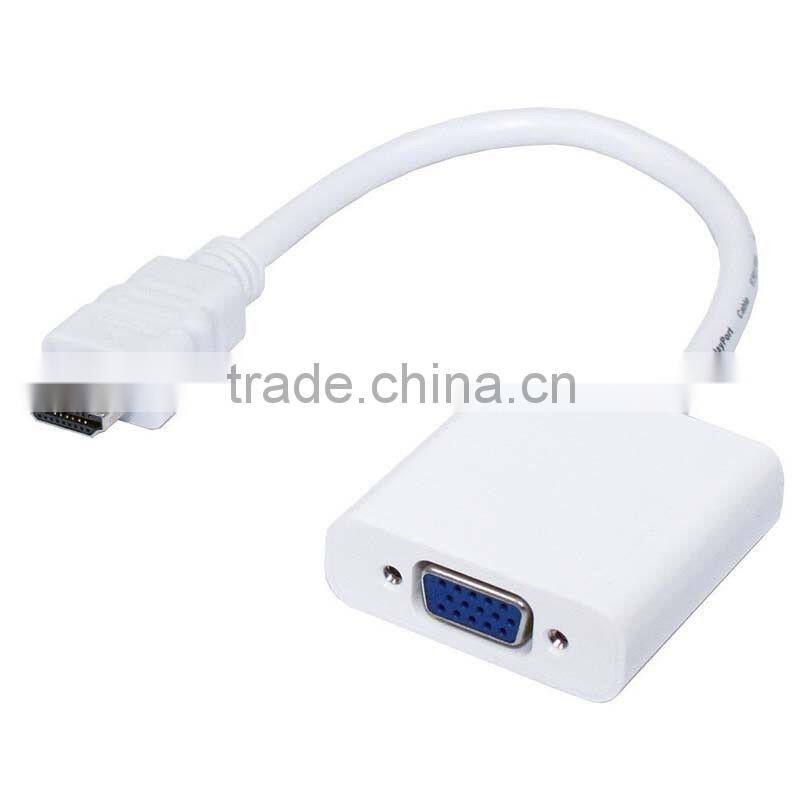 HDMI to VGA with Audio + Mini Micro HDMI to hdmi Convertor adapter 3 in 1 cable