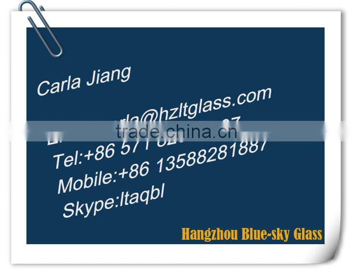 6mm Black Back silkscreen printing Tempered Glass
