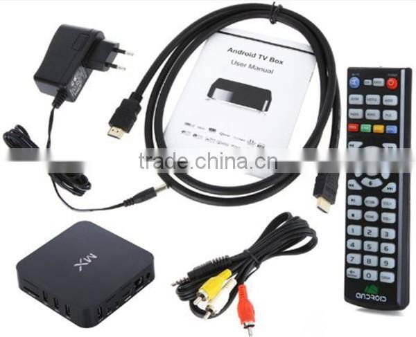 Shenzhen original Android4.2 dual Amlogic 8726 hd 1080p 4k Kodi XBMC MX android smart tv receiver box with biss and cccam