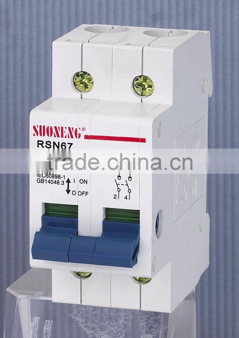 low voltage isolator switch mini circuit breaker