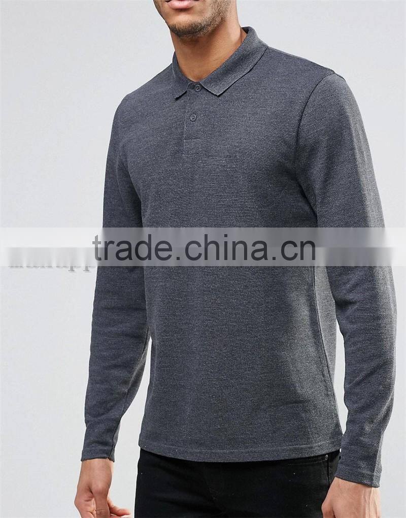 2016 New Long Sleeves Polo Shirt For Man Custom Polo Shirt