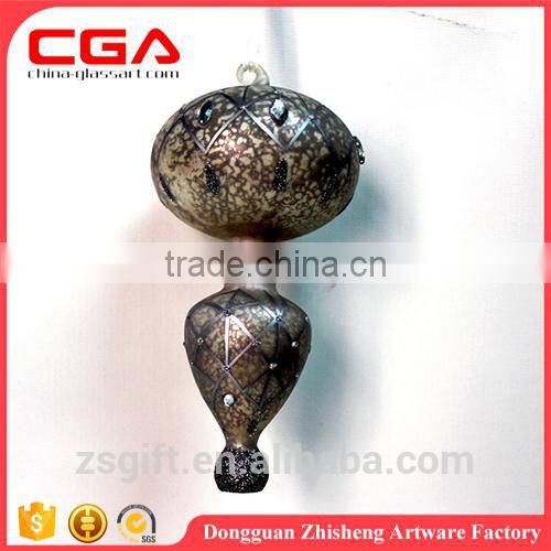Hanging christmas bauble glass icicle for christmas tree decorarion supplies X'mas accessories