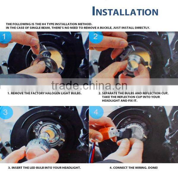 Fan HeatSink auto system car cob bulb 9006 led headlight