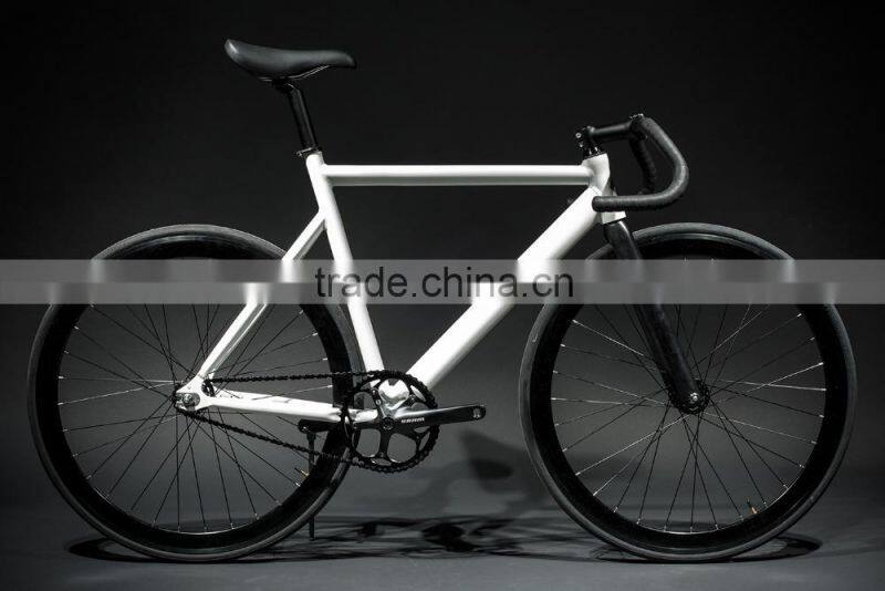 Pearl White Customized Wholesale Alloy Fixed Gear Road Racing Bike