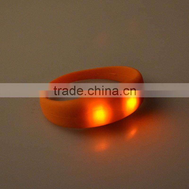 2016 motion activated led bracelet ,led silicone bracelet,silicone led bracelet for party