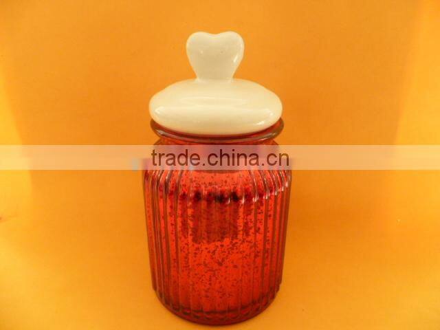 glass food jar with ceramic lid