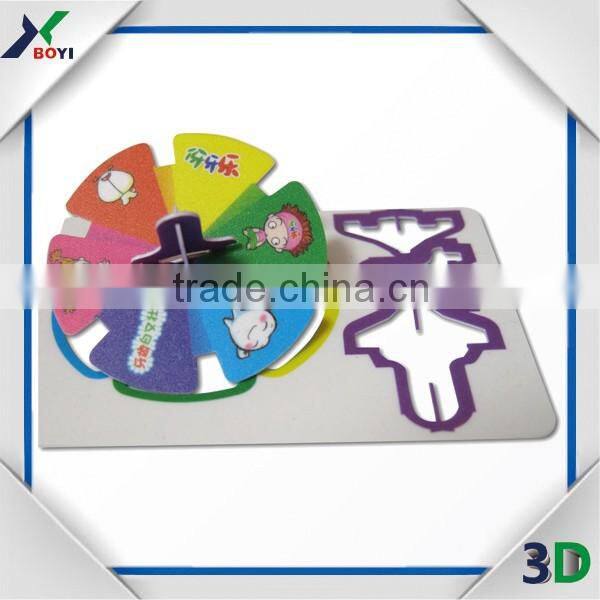 2016 Newest Eco-Friendly 3D Pp Spinning Top Puzzle