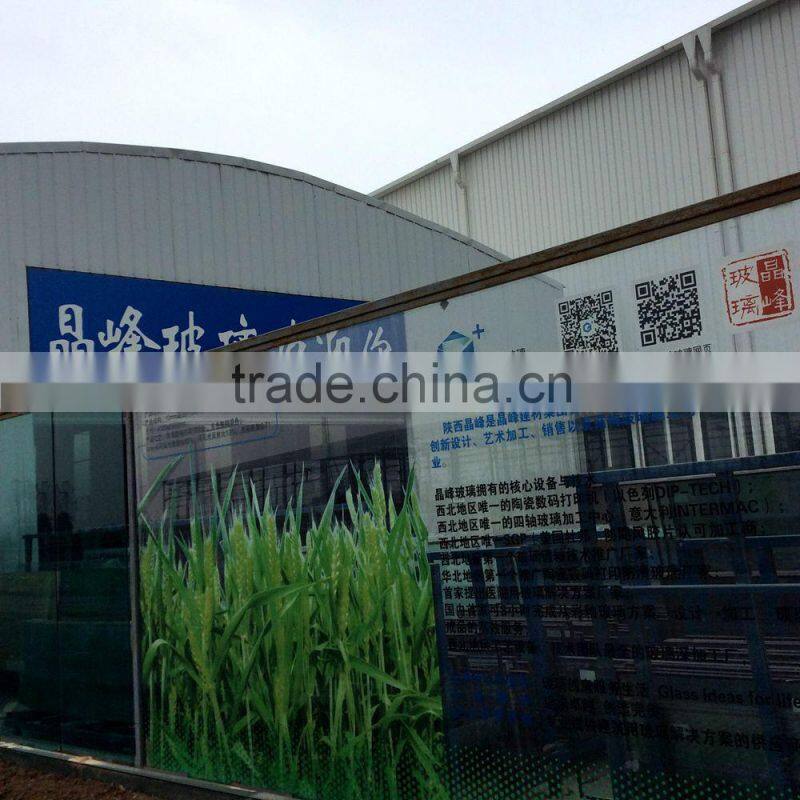 Curving skylight roof glass, ceramic digital print pictures, durable ceramic ink