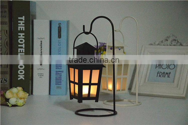 2015 new design retro European-style metal candle holder,hanging wrought iron candlestick