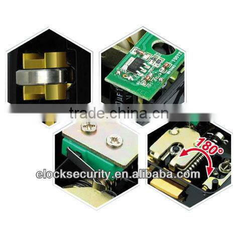Fail Secure Electric Rim Lock with PCB, Black Painted