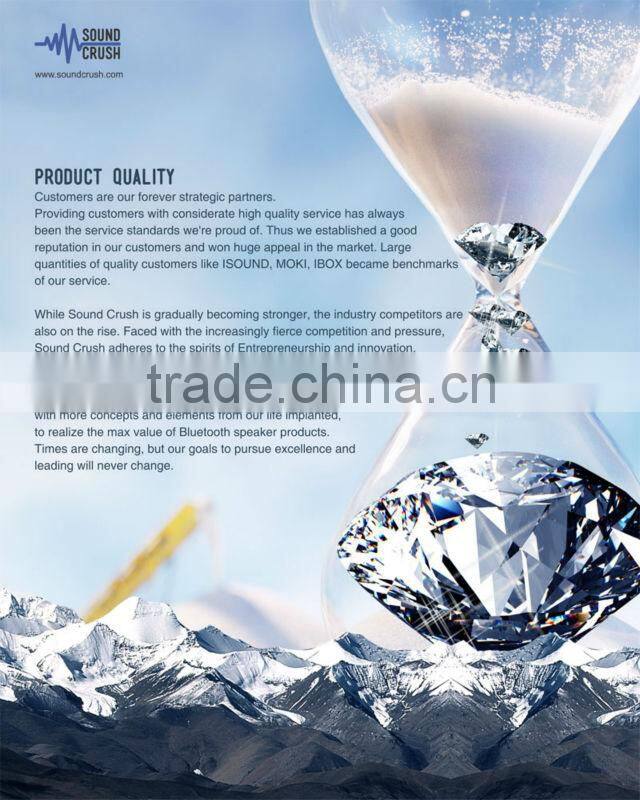 Shenzhen factory Sound Crush new products 2014 Football Bluetooth speaker innovative wireless pc speakers